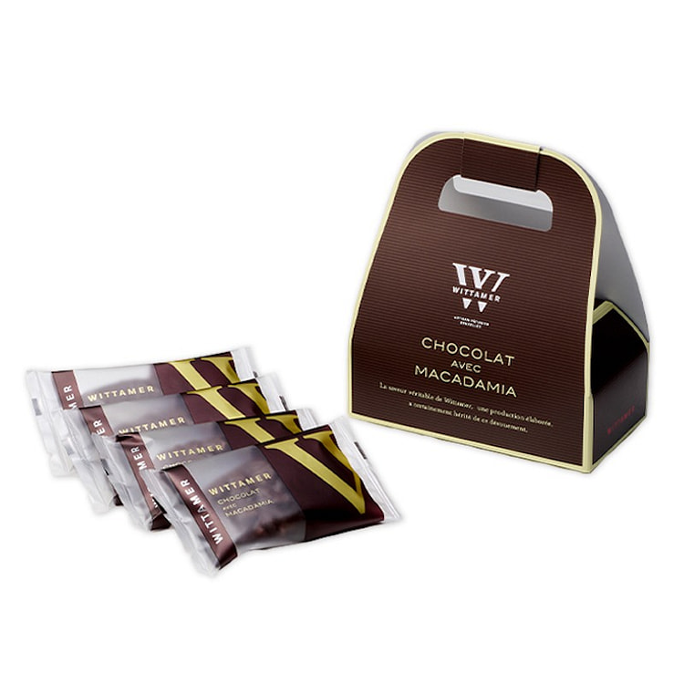 WITTAMER夏威夷果黑巧克力曲奇 4枚装 1 包