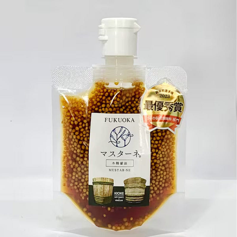Mustar-ne Wooden Barrel Mustard, Soy Sauce 120g 1 each