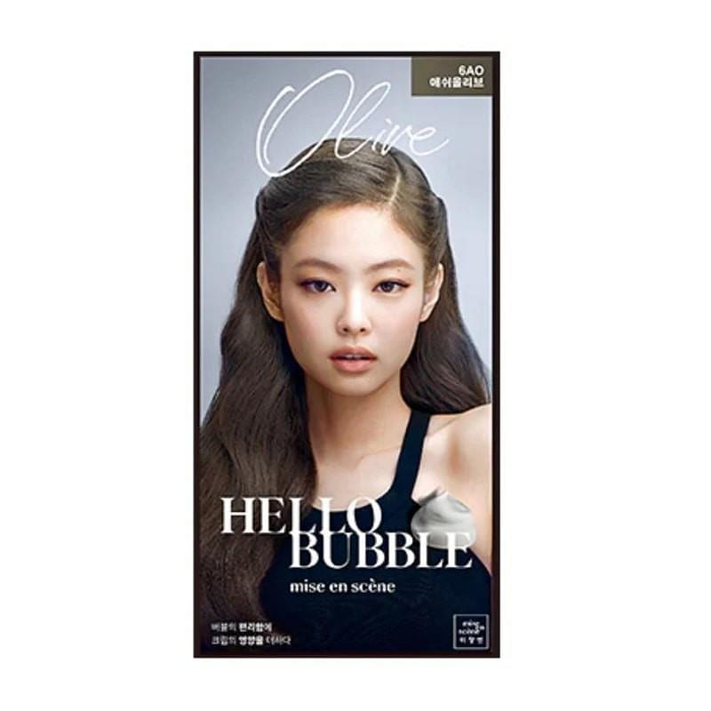 Hello Bubble x BLACKPINK Hair Dye 6AO Ash Olive 1 box