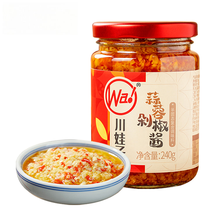 川娃子 鲜香蒜蓉剁椒酱240g*1瓶