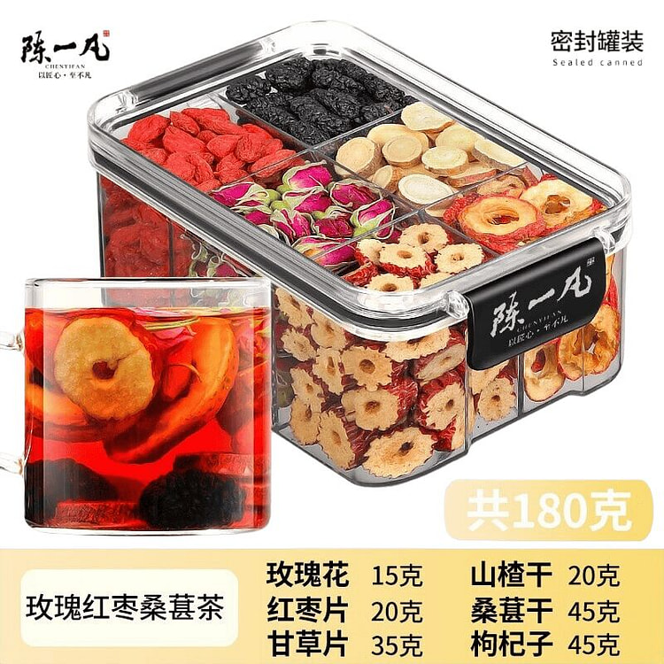 陈一凡 玫瑰红枣桑葚茶 180 克