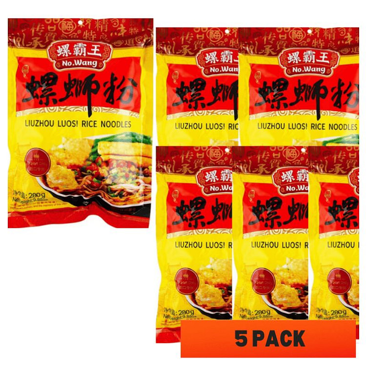 螺霸王 柳州螺蛳粉原味 280克*5袋