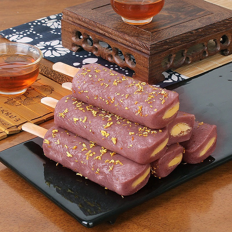 4 blood glutinous rice Mung bean flavor Osmanthus striped head cake glutinous 220 그램