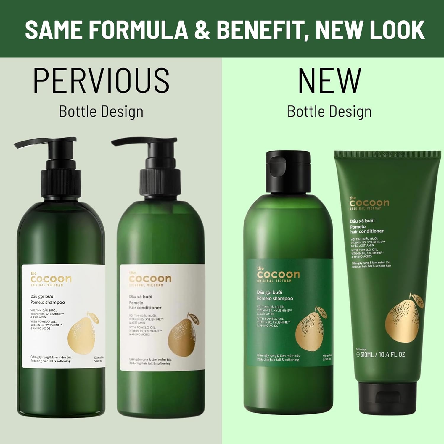 Get Cocoon Pomelo Shampoo & Conditioner Set 310ml each 2 pack