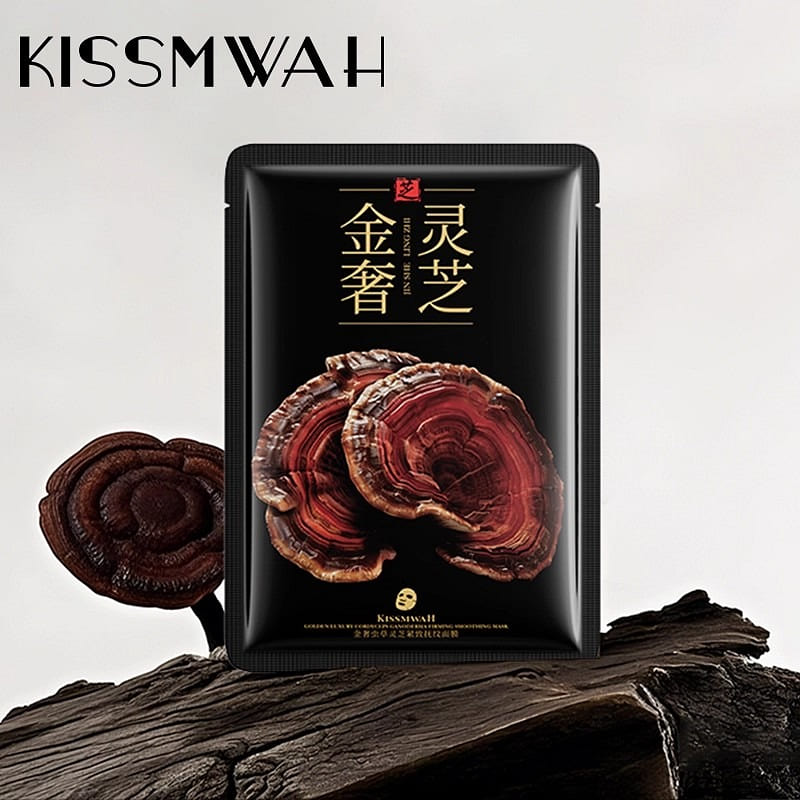 KISSMWAH 金奢虫草灵芝紧致抚纹面膜5片 1 份