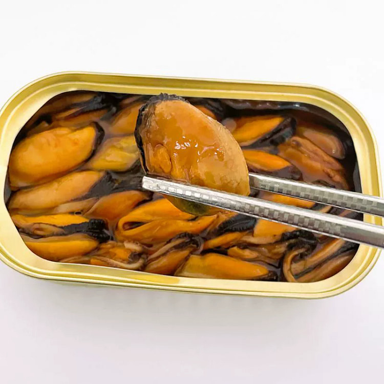 烟熏贻贝罐头出口即食85g*1盒