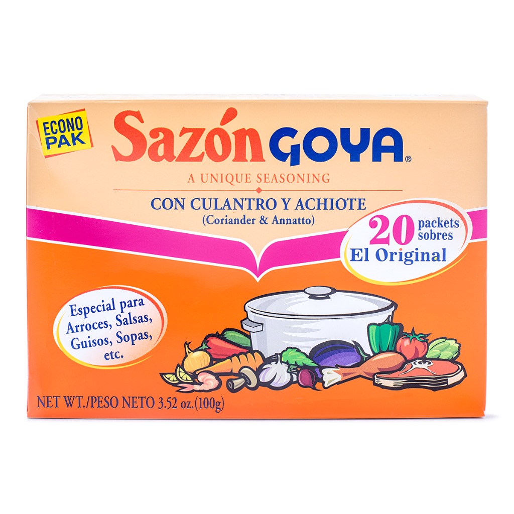 Bột Gia Vị Ngò Rí, Màu Điều Sazón Goya 3.52 oz