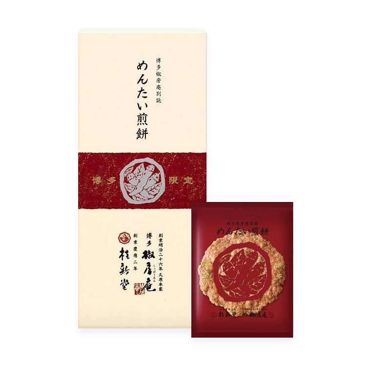 Hakata Shoboan & Keishindo Mentaiko Crackers 8pcs 1 each