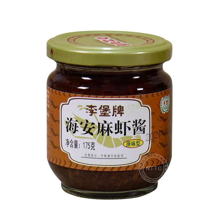 海安特产 正宗李堡 麻虾酱 海鲜虾酱 原味虾酱1瓶