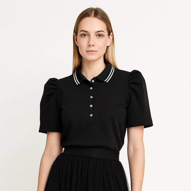 Intramuros Noir – Polo Filipiniana Top XL 1 each