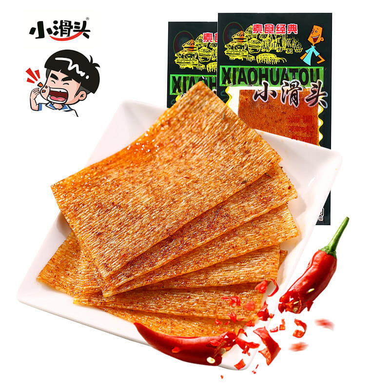 Small Smooth Head Spicy Strips, Spicy 18g * 5packs 90 g