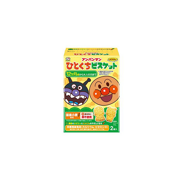 Fujiya X Anpanman Kokuro Bite-Sized Biscuits 12+Mo