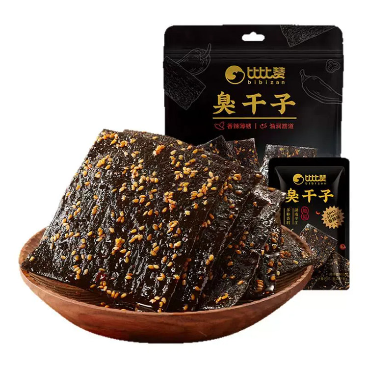 比比赞臭干子148g辣片辣条小零食儿时经典麻辣面筋 148 克