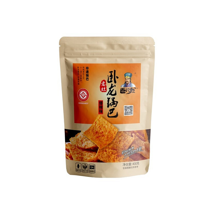 Wolong Spicy Rice Crust Handmade Snack 400g 400 g