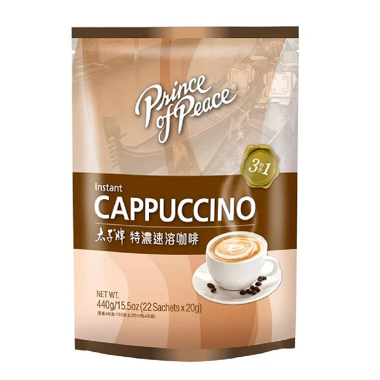 太子牌 特浓速溶咖啡 卡普奇诺 3合1 22小包 1 份