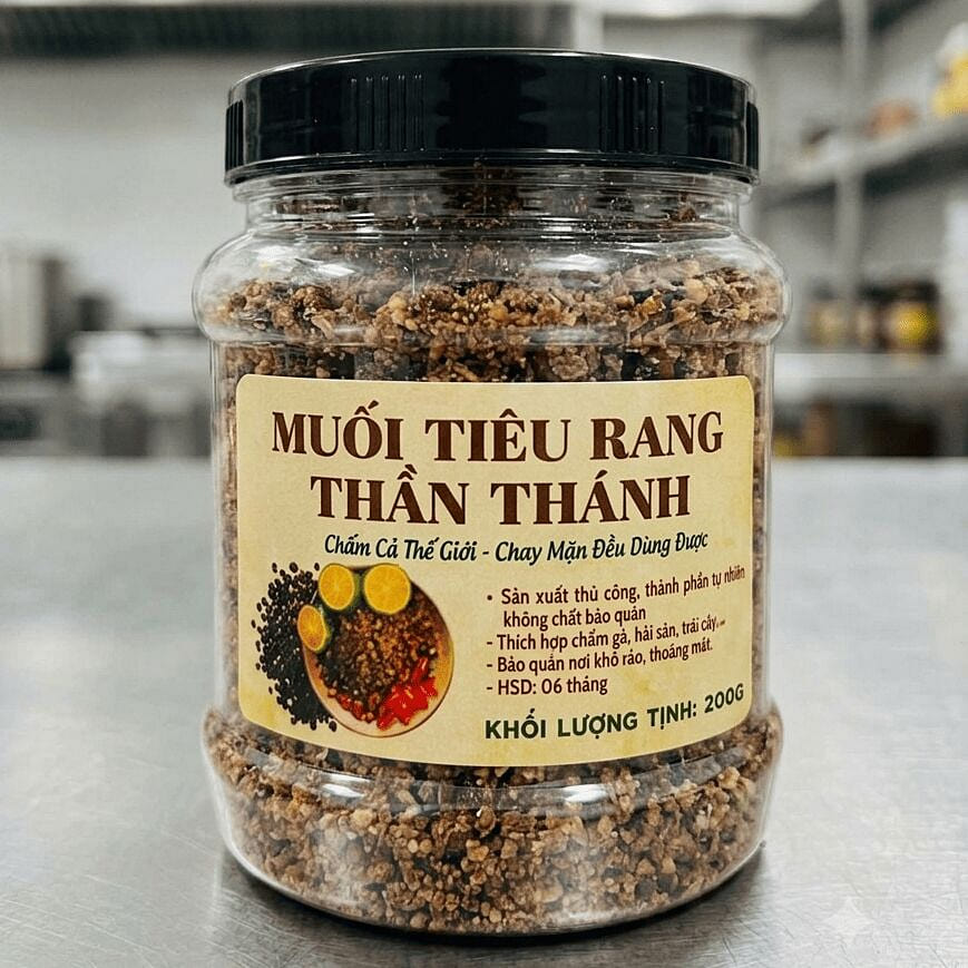 Muối Tiêu Rang Thần Thánh hủ 200g 1 gói
