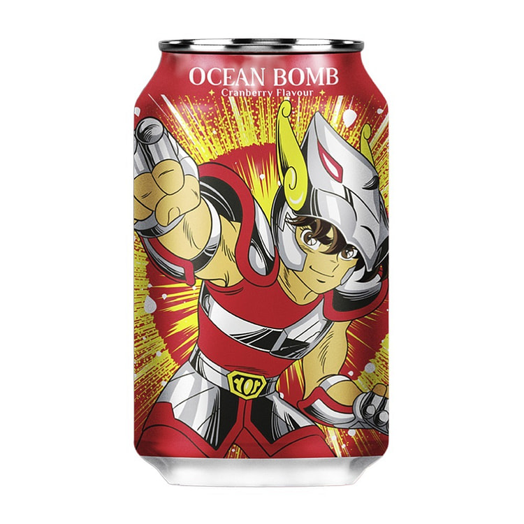 Ocean Bomb Saint Seiya Sparkling Water Cranberry