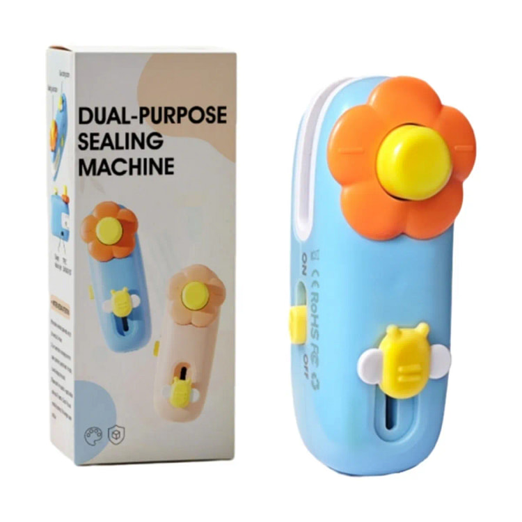 2-In-1 Mini Plastic Sealing Machine - Blue 1 count