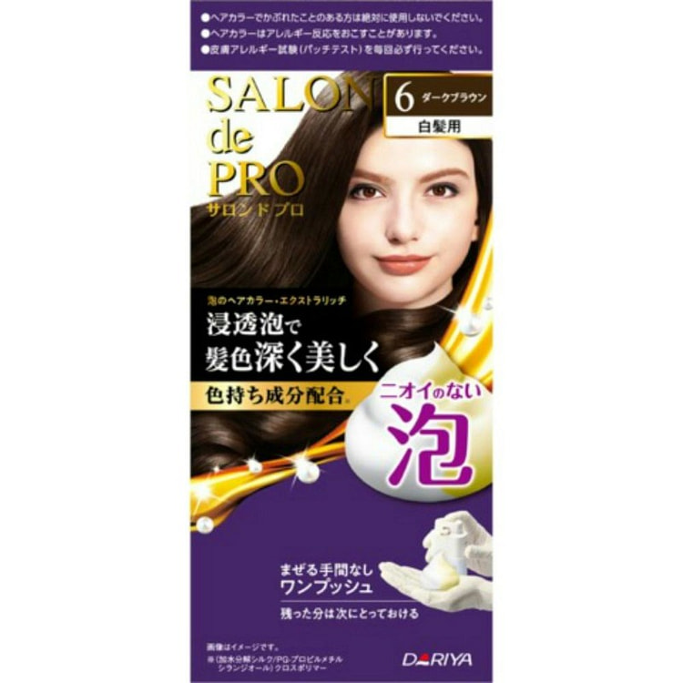 DARIYA 一推式染发霜 6 号(深棕色) 50 克