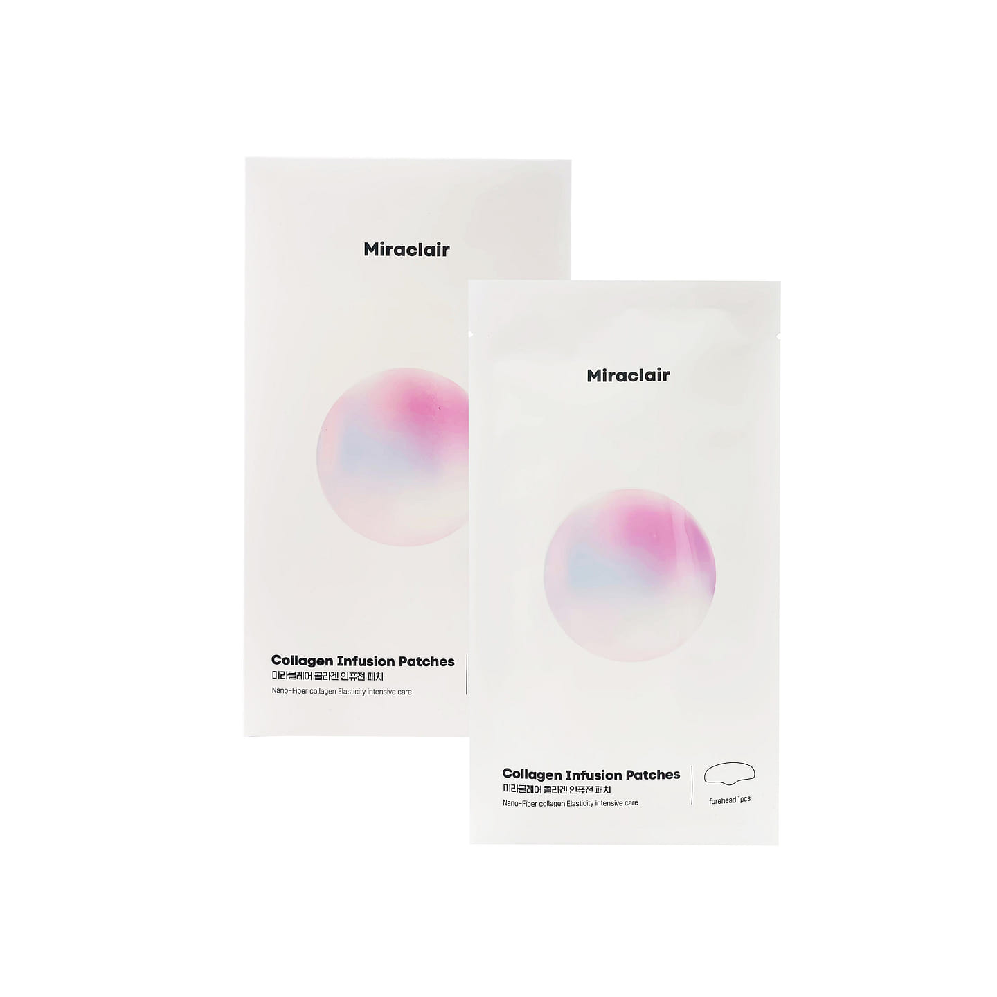 Miraclair Collagen Infusion Patches Forehead Patch 5pcs 1 box