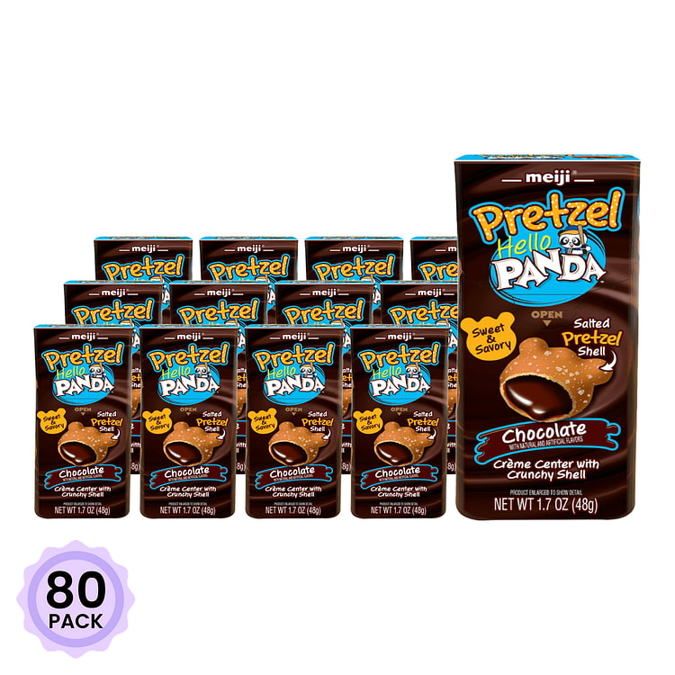 Meiji Hello Panda Pretzel Chocolate 1.7 oz*80 pack