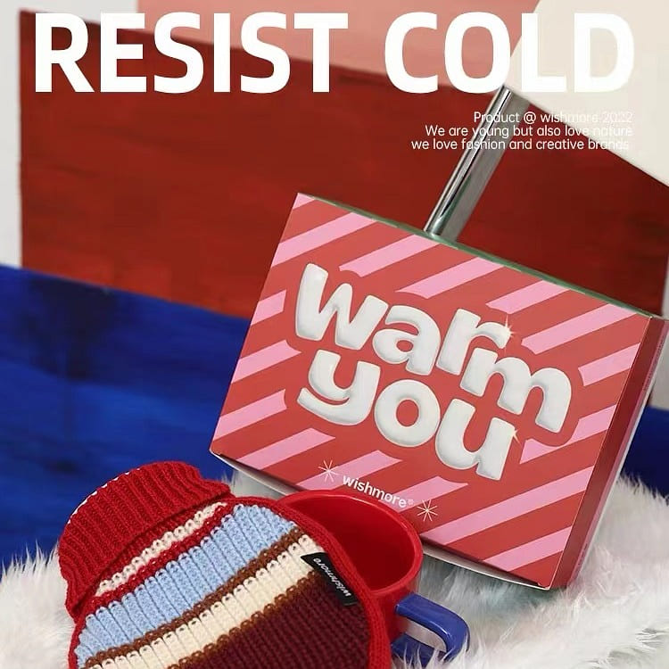Warm water bottles Christmas gift red 200 g