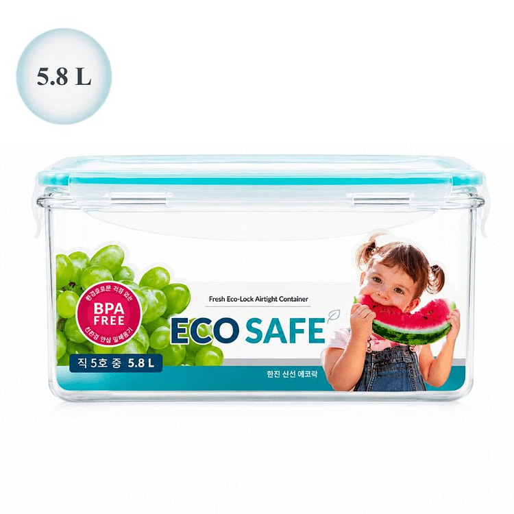 [ECO SAFE] Hộp đựng thực phẩm kín khí 5.8 L 1 each