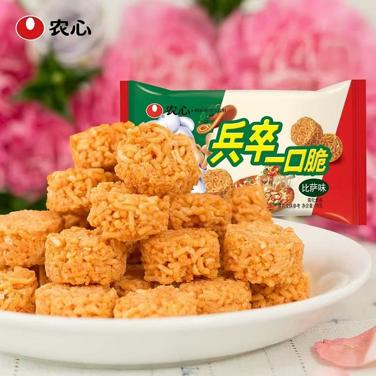 【农心】兵卒一口脆 童年回忆零食 《比萨味 》1袋 (min 3)