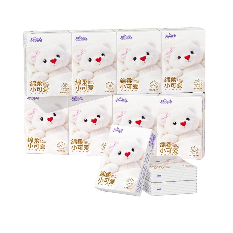 维尼宝宝可爱印花抽纸加厚*9包 9 个