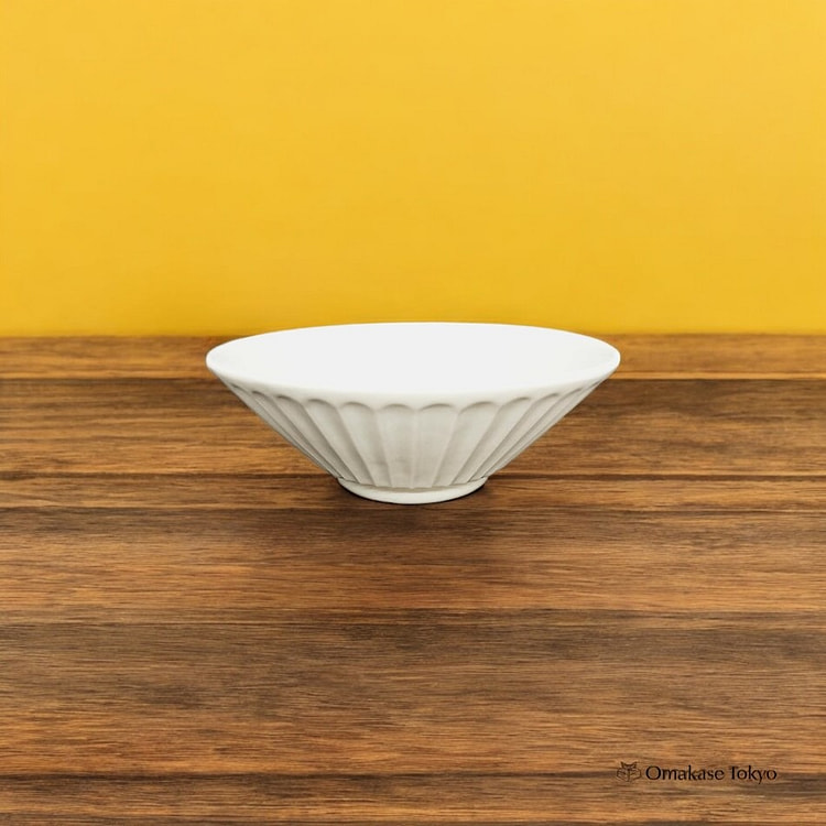 Yamaki 陶器拉面碗哑光白