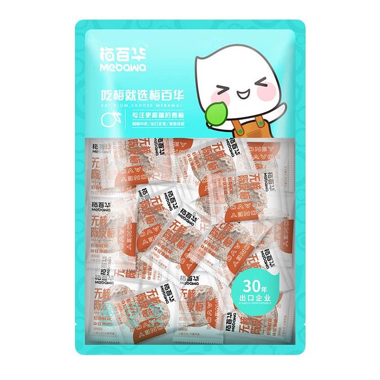 梅百华 陈皮梅饼孕妇零食日式酸梅无核话梅青梅干蜜饯果脯 300g*1袋