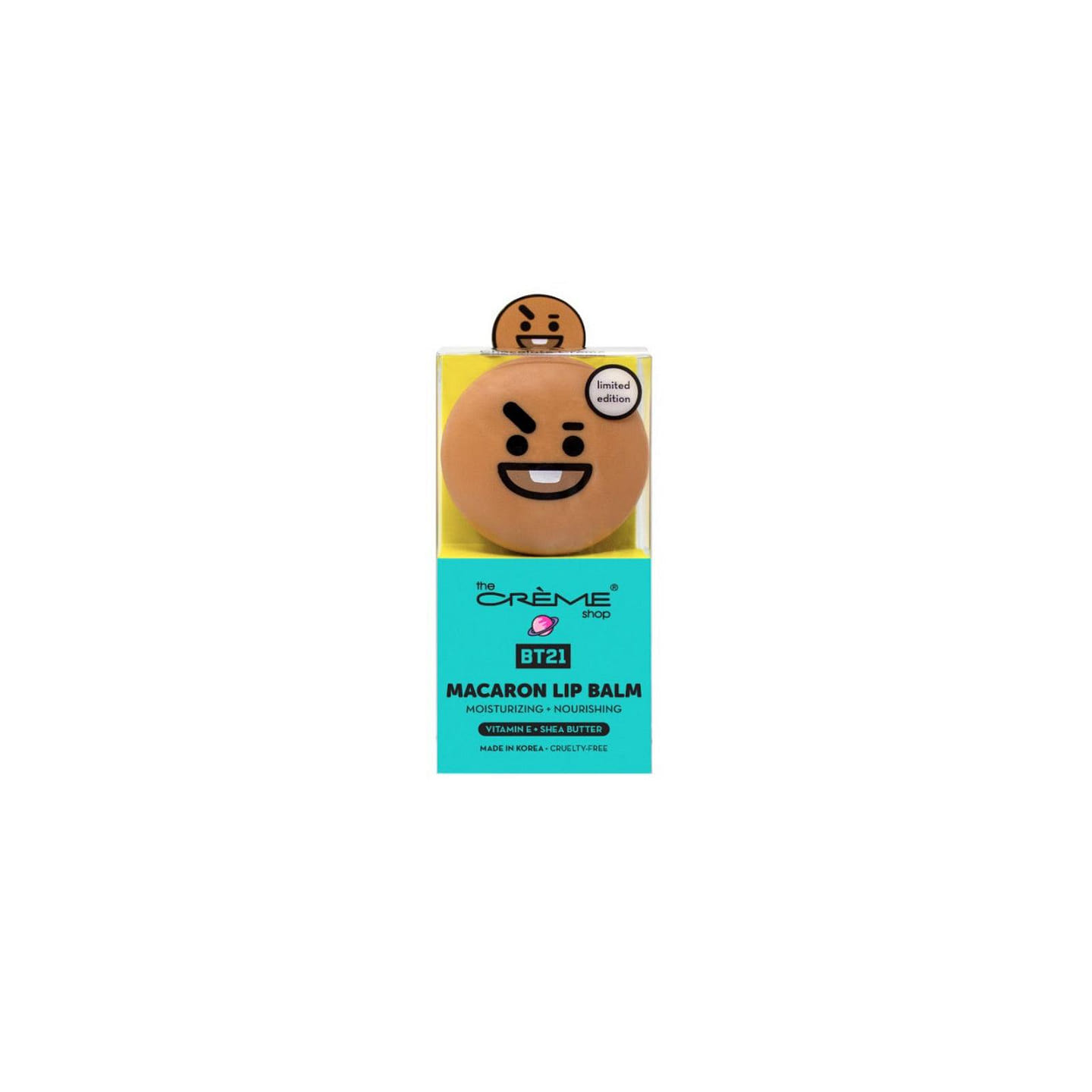 THE CREME SHOP Macaron Lip Balm - BT21 Shooky Chocolate 1 份
