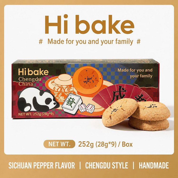 Hibake Salt and Pepper Peach Crisp Cookie Gift Box 252 g
