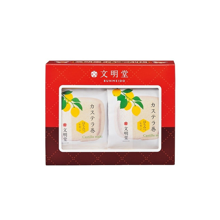 文明堂季节限定柠檬卡斯提拉卷 4块入