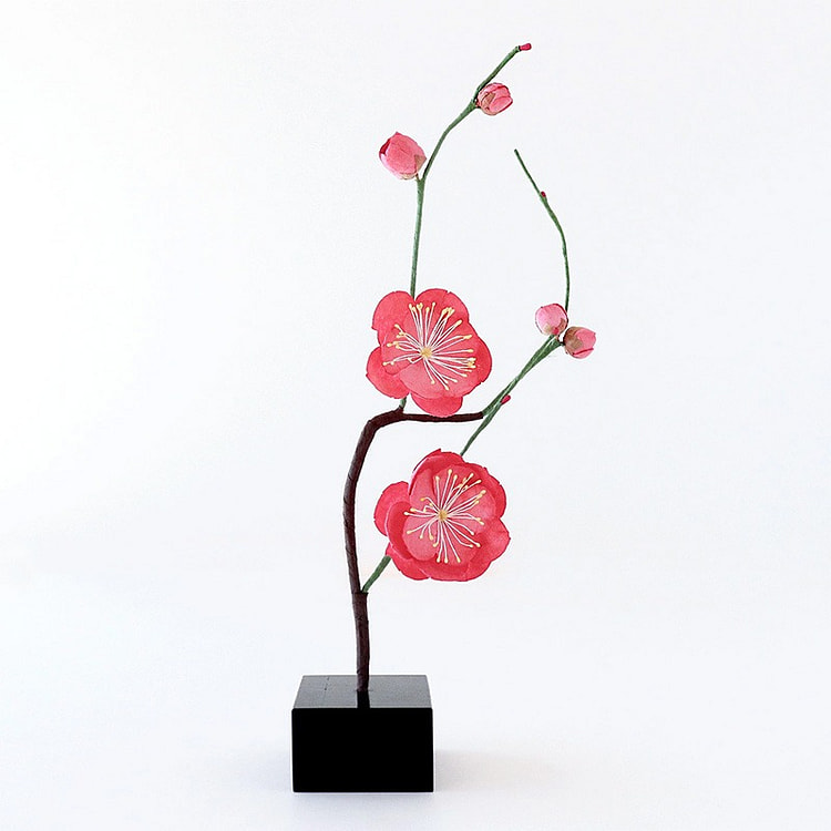 Medetaya 新年 装饰 梅枝 梅花 摆件