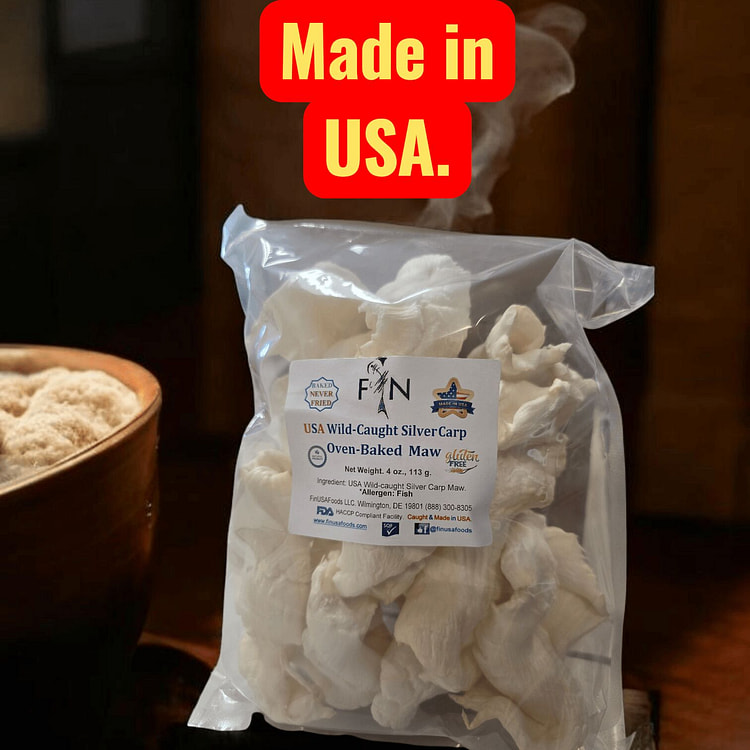 密西西比银鲤鱼鳔（4盎司） 4 盎司