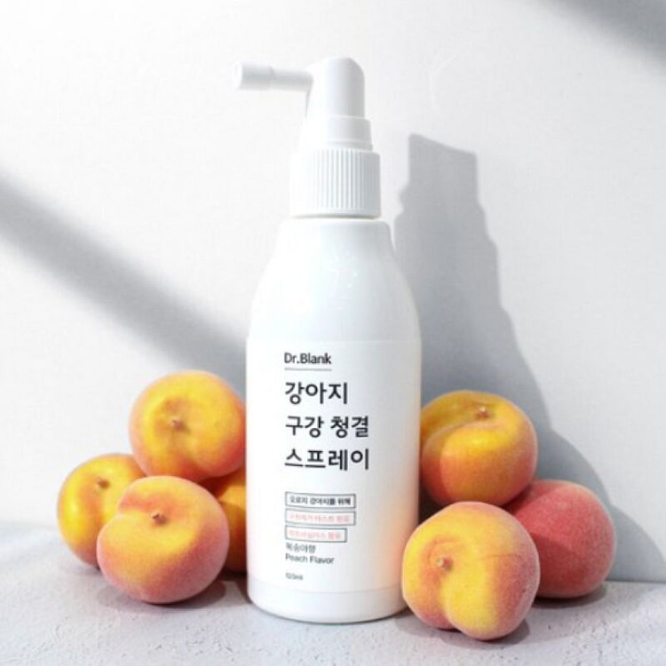 [한국 직배송] 닥터블랭크 강아지 구취청결 스프레이 복숭아향 120ml, 1개