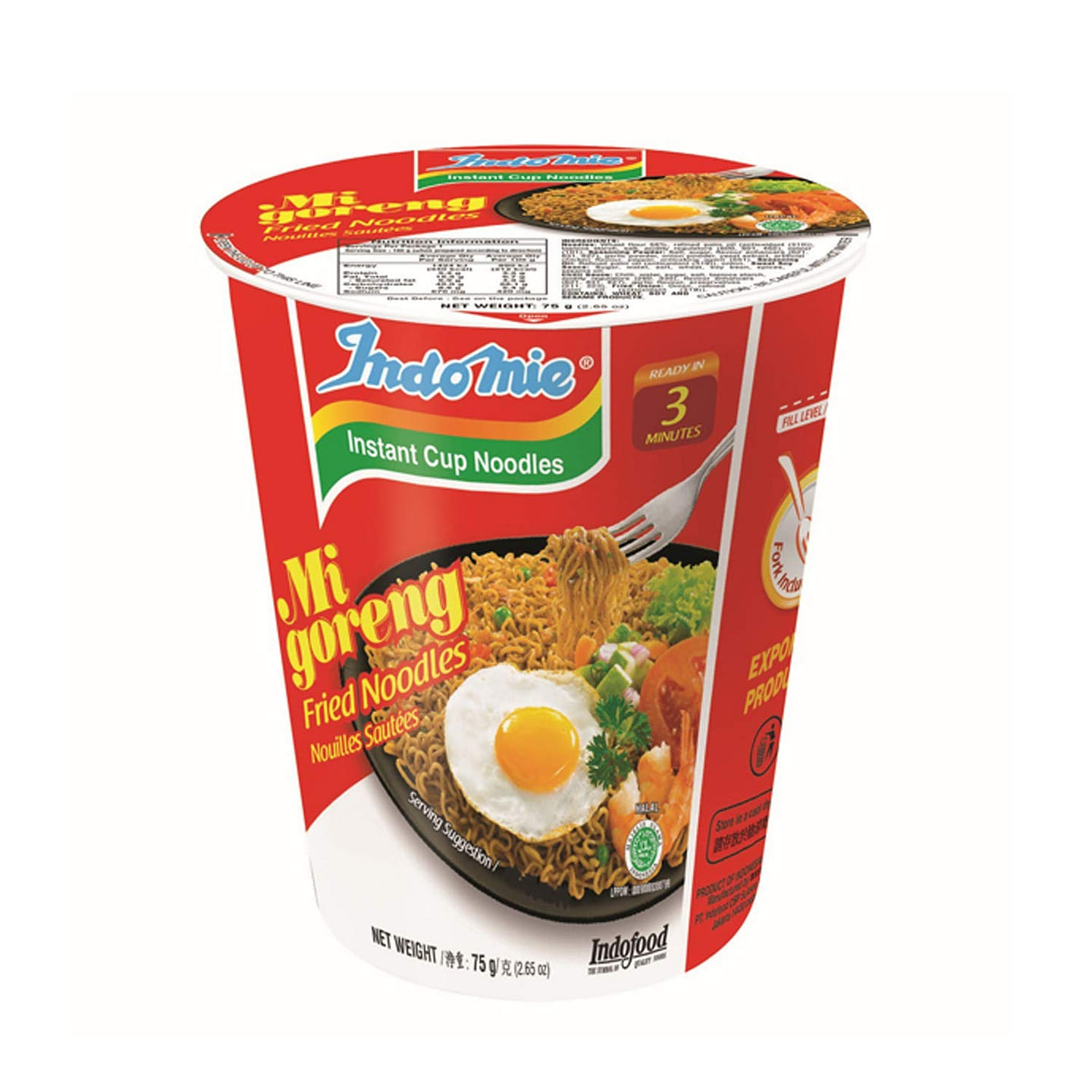 Indomie Original Flavor Noodles Cup - 12 Pack 1 count