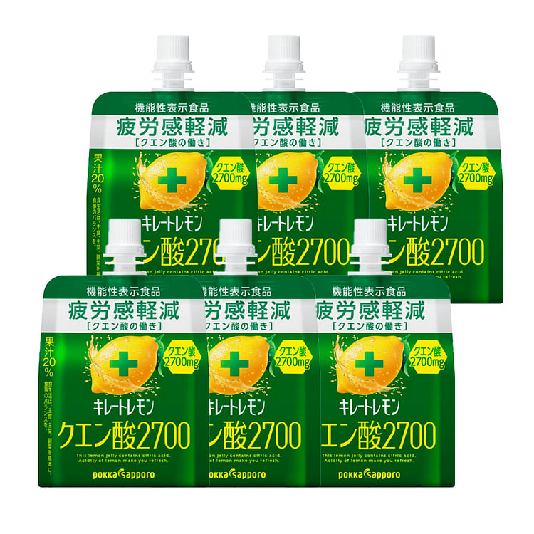 Pokka Sapporo Lemon Juice Jelly Energy Drink 6pc 6 pack