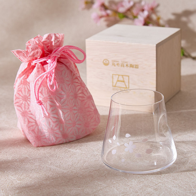 变色富士山樱花玻璃