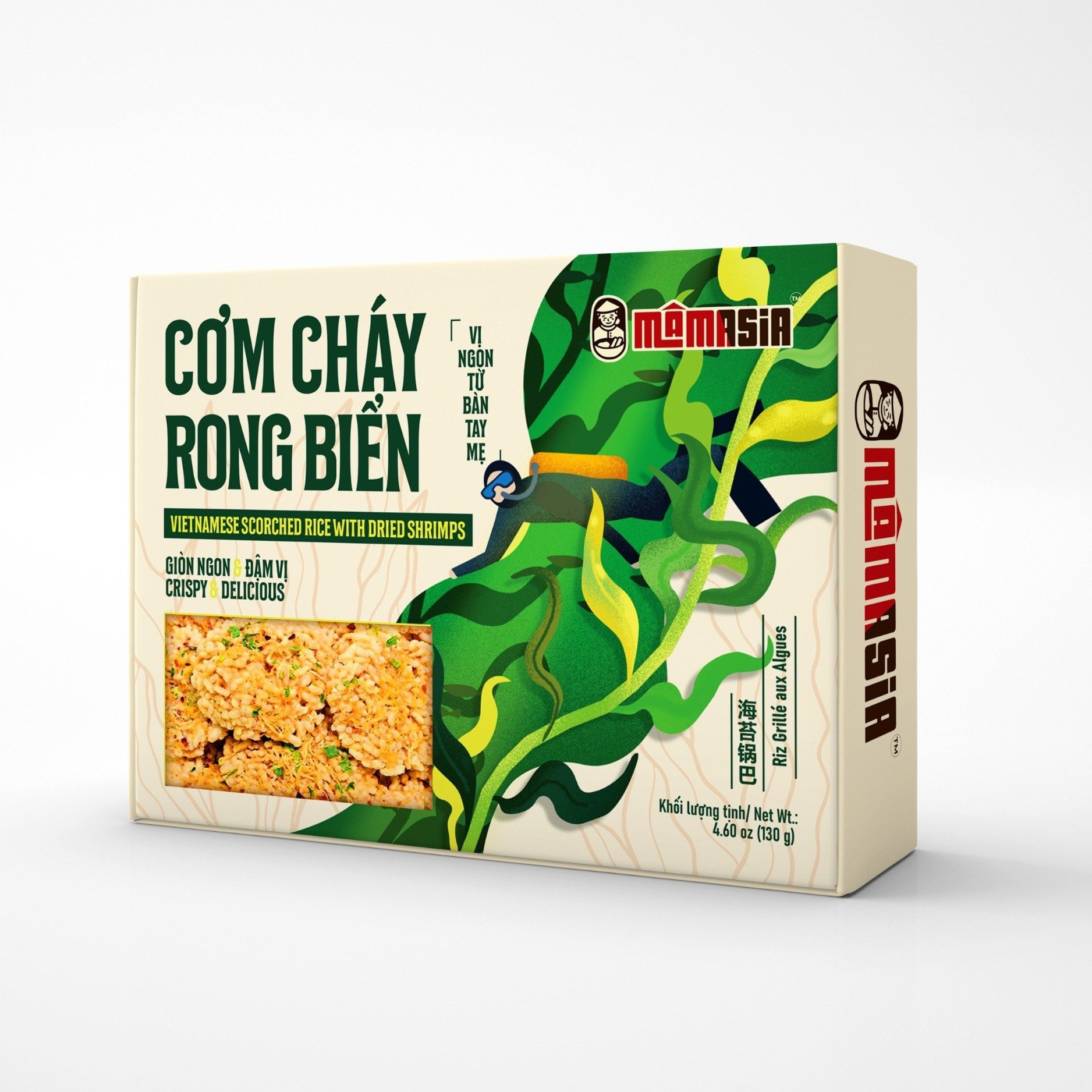 TRADITIONAL VIETNAMESE SCORCHED RICE WITH SEAWEED 4.6 ออนซ์