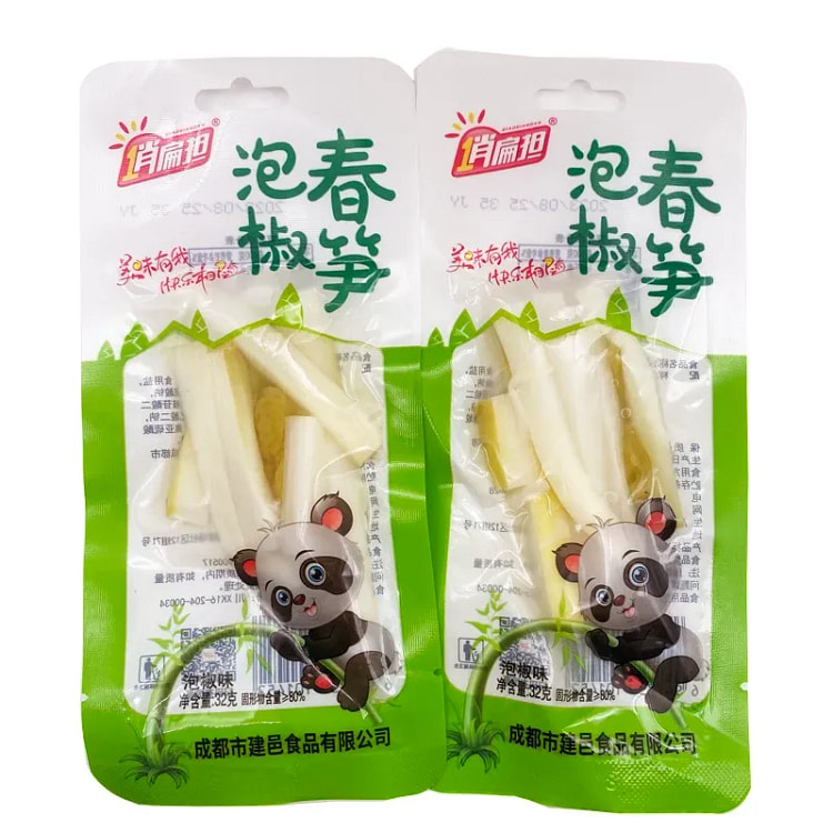 俏扁担 泡椒春笋脆笋 32g*5包 160 克