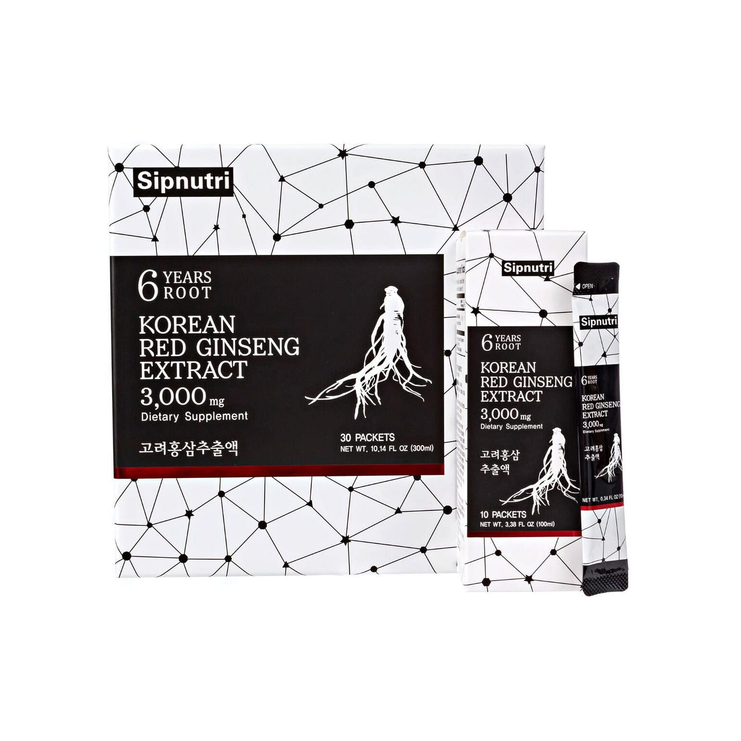 Sipnutr Korean Panax Ginseng Drink 3000mg 30 each
