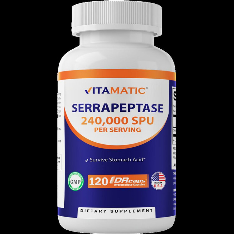 Serrapeptase 240,000 SPU 120 DR Capsules