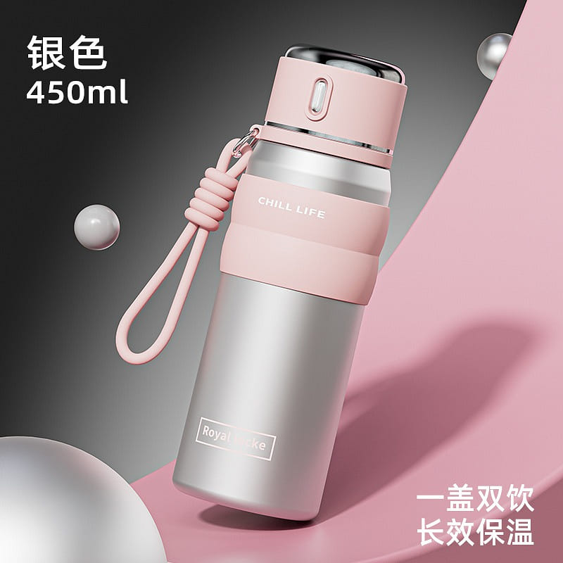 Smart thermos cup, stylish and portable tea cup 450 ml