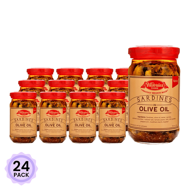 Victorias 香辣橄榄油浸沙丁鱼 8 盎司*24 包