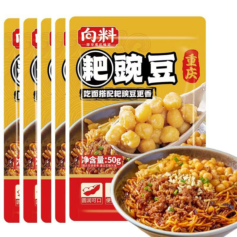 Mashed Peas & Pork Noodle Topping 50 g*5 pack