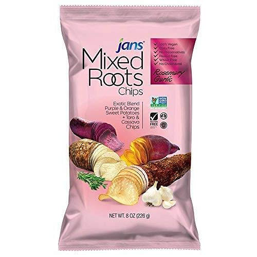Jans Mixed Roots Chips Rosemary Garlic Pack of 1 8 oz