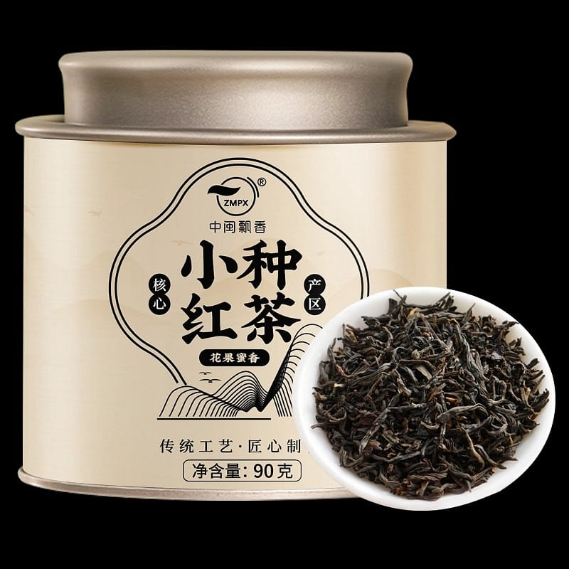 Zhongmin Fragrant Small-Leaf Black Tea 90g per can 1 bottle