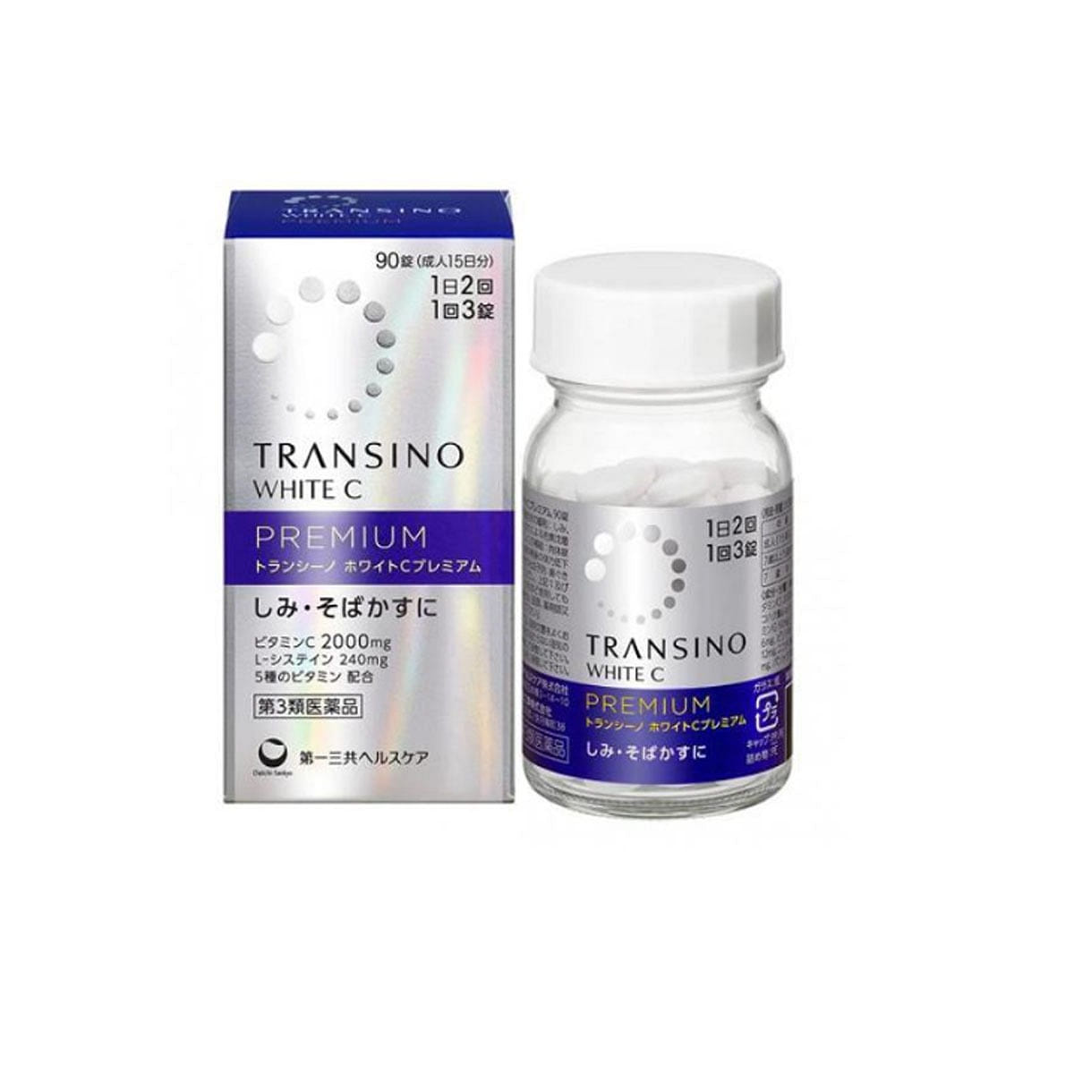 TRANSINO Whitening Vitamin C Tablets 90 tablets/ 1 bottle